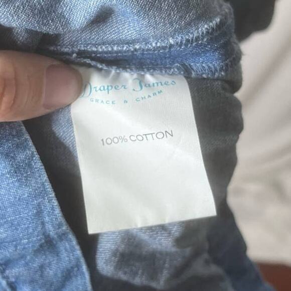 Draper James Denim Wrap Romper Size 0 - Picture 5 of 5